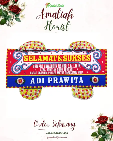 Papan Bunga Ucapan Selamat Tegaljeruk